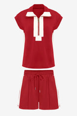 Womens Red 2 Piece Outfits  | CicyBell
