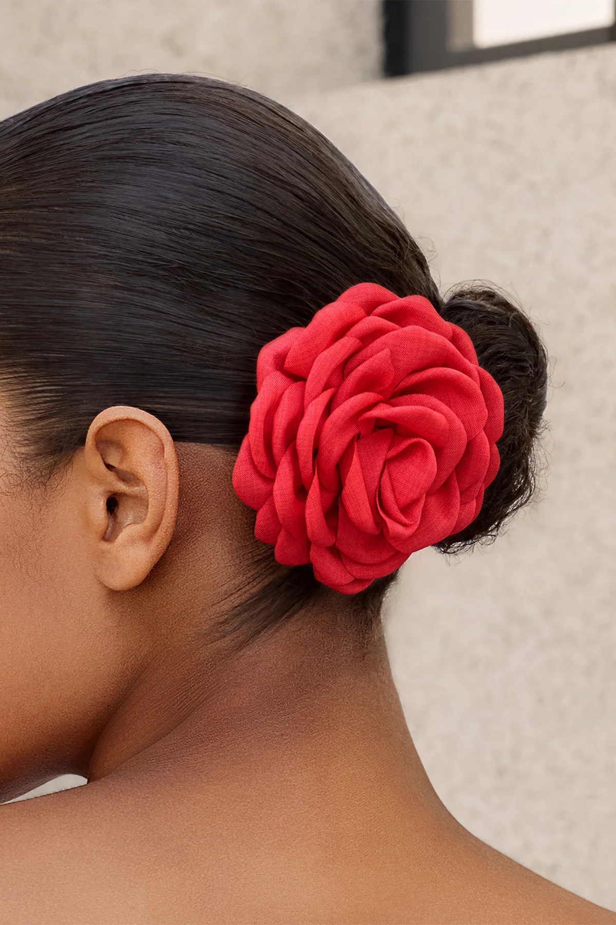 Womens Red 4'' Rose Brooch Pin | CicyBell