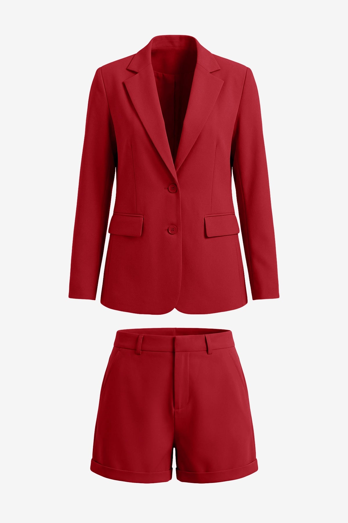 Womens Red Blazer Matching Shorts Sets | CicyBell