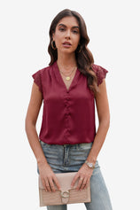 Womens Red Satin Tank Tops | CicyBell