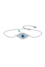 Cicy Bell Womens Silver Evil Eye Link Bracelets
