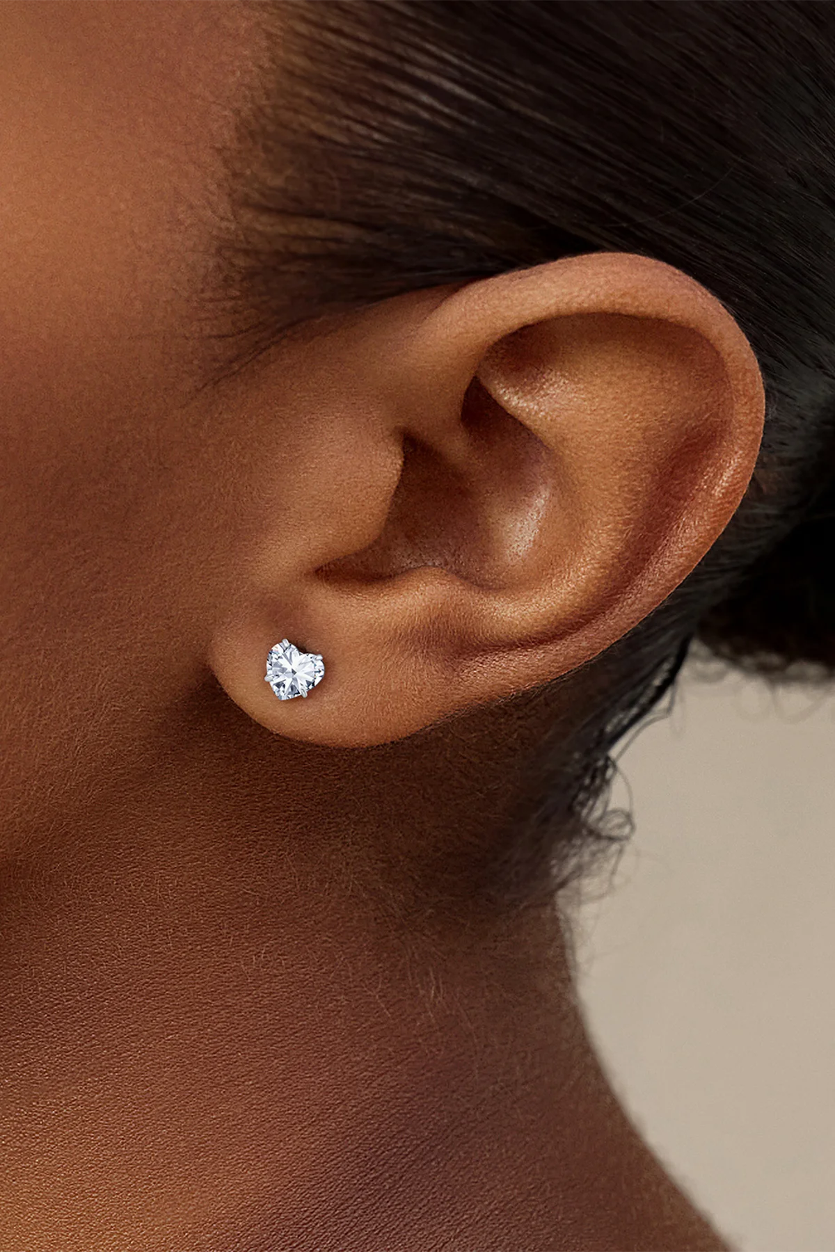 Womens Silver Flat Back Stud Earrings | CicyBell