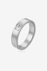 Womens White Matching Couple Rings | CicyBell