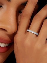 Womens White Matching Couple Rings | CicyBell