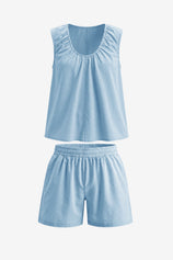 Womens Sky Blue Summer 2 Piece Sets  | CicyBell