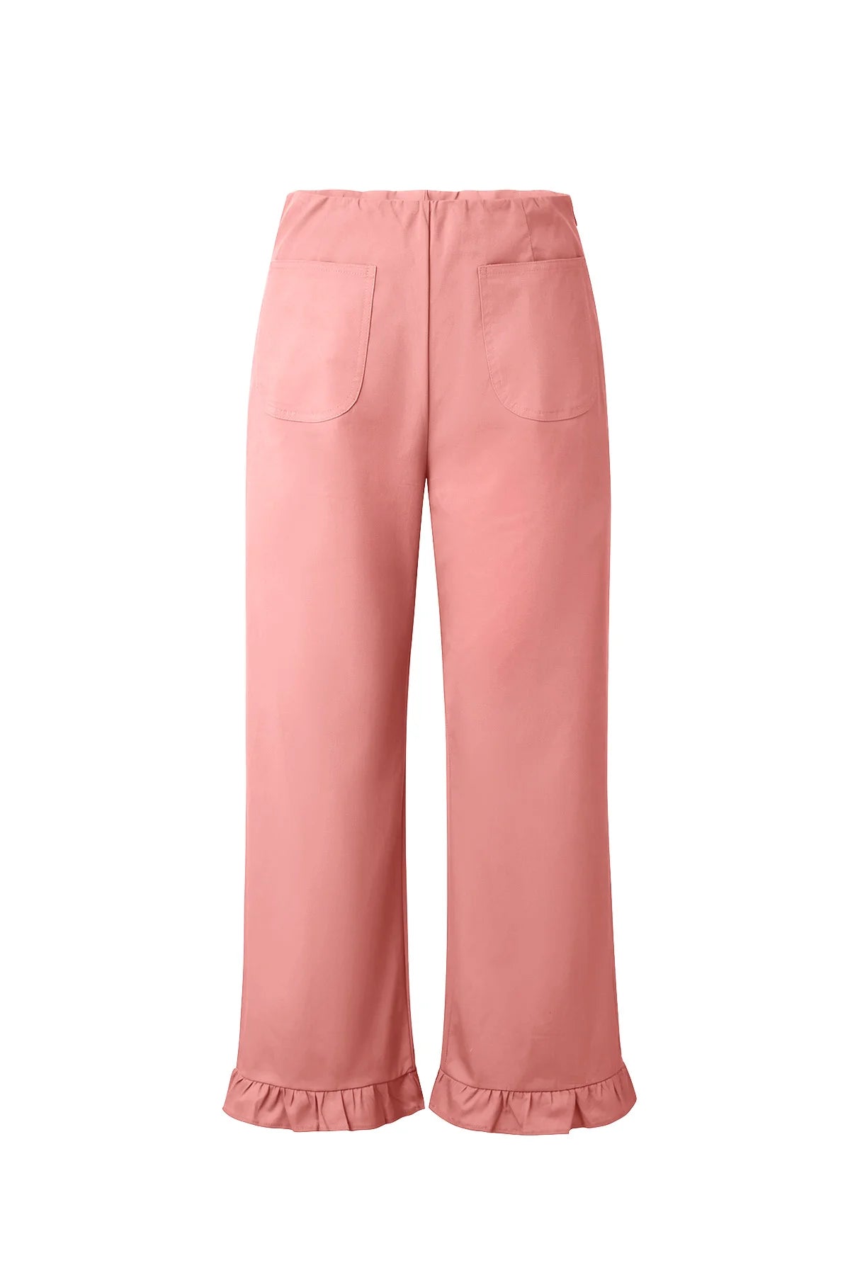 Cicy Bell Womens Watermelon Red Wide Leg Pants