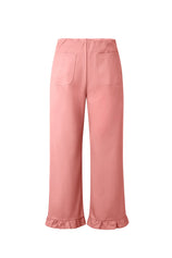 Cicy Bell Womens Watermelon Red Wide Leg Pants