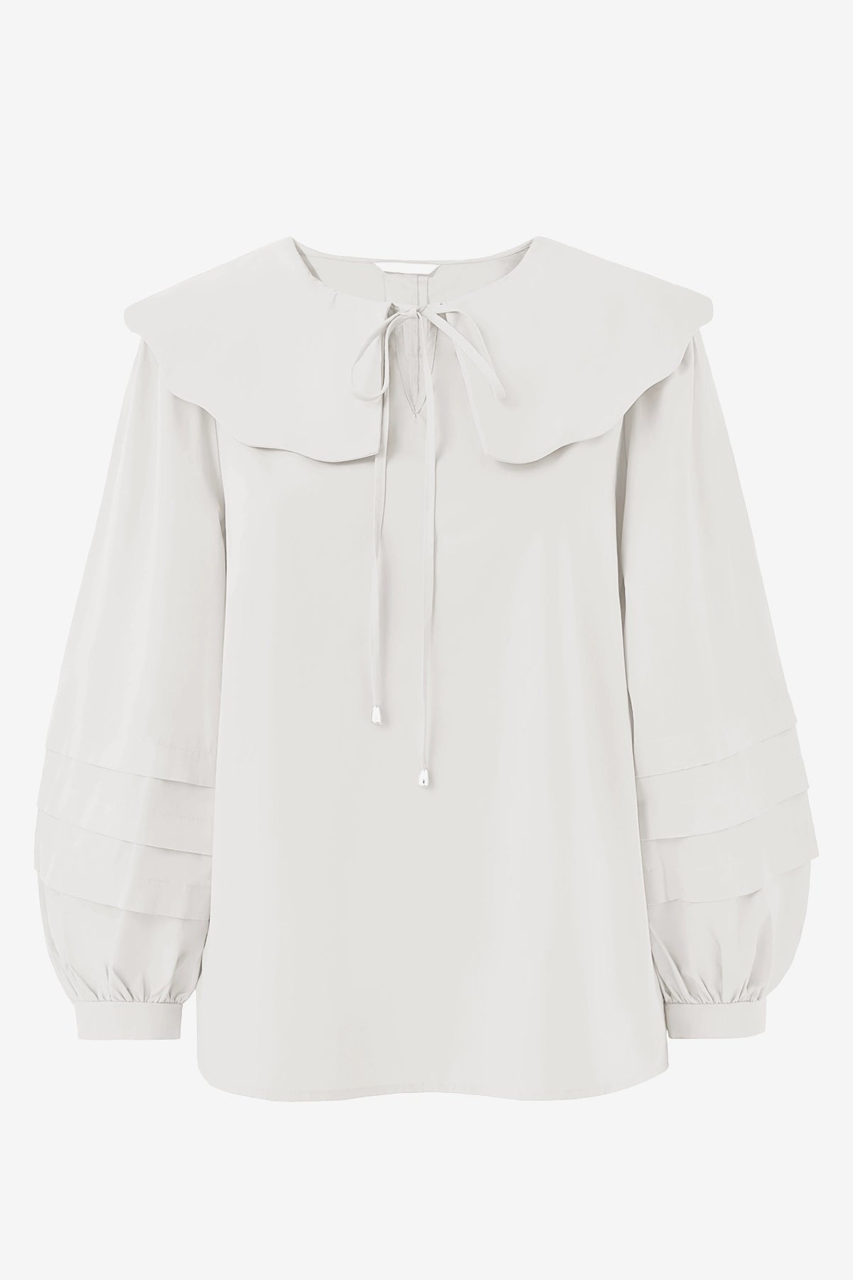 Effortless White Puff Sleeve Blouse Pure Cotton | CicyBell