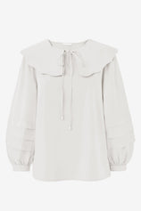 Effortless White Puff Sleeve Blouse Pure Cotton | CicyBell