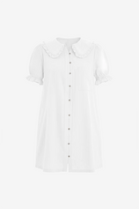 Womens White Mini Shirt Dress  | CicyBell
