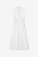 Womens White V Neck Casual Dressy Jumpsuit | CicyBell
