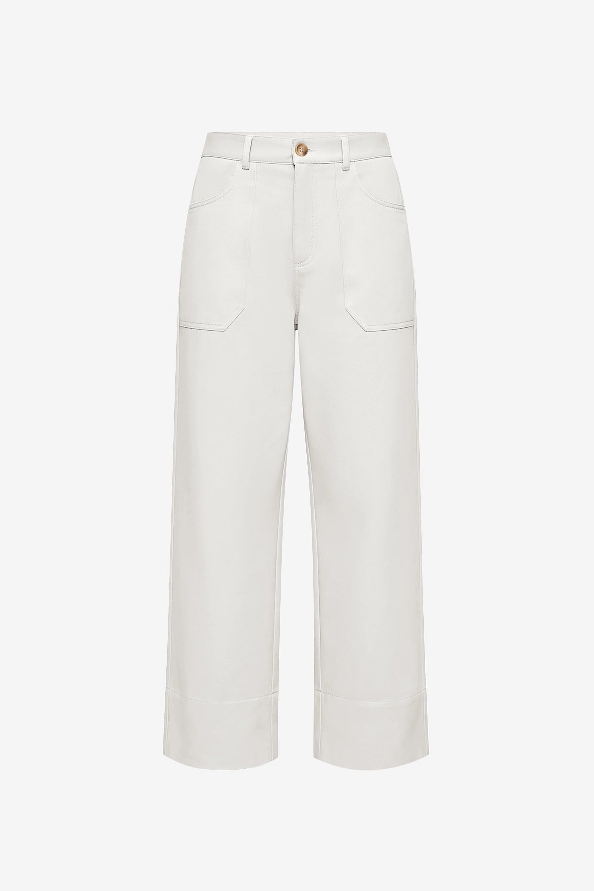 Womens White Wide Leg Flare Pants  | CicyBell