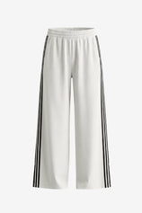 Womens White Wide Leg High Waisted Pants | CicyBell