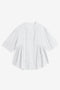 A textured CicyBell pleated peplum blouse for women. Highlights the unique layered aesthetic from the front and back pleating and functional button closure. Crafted from breathable, wrinkle-resistant cotton for an effortlessly put-together summer style.