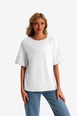 Womens White Oversized T-Shirts  | CicyBell