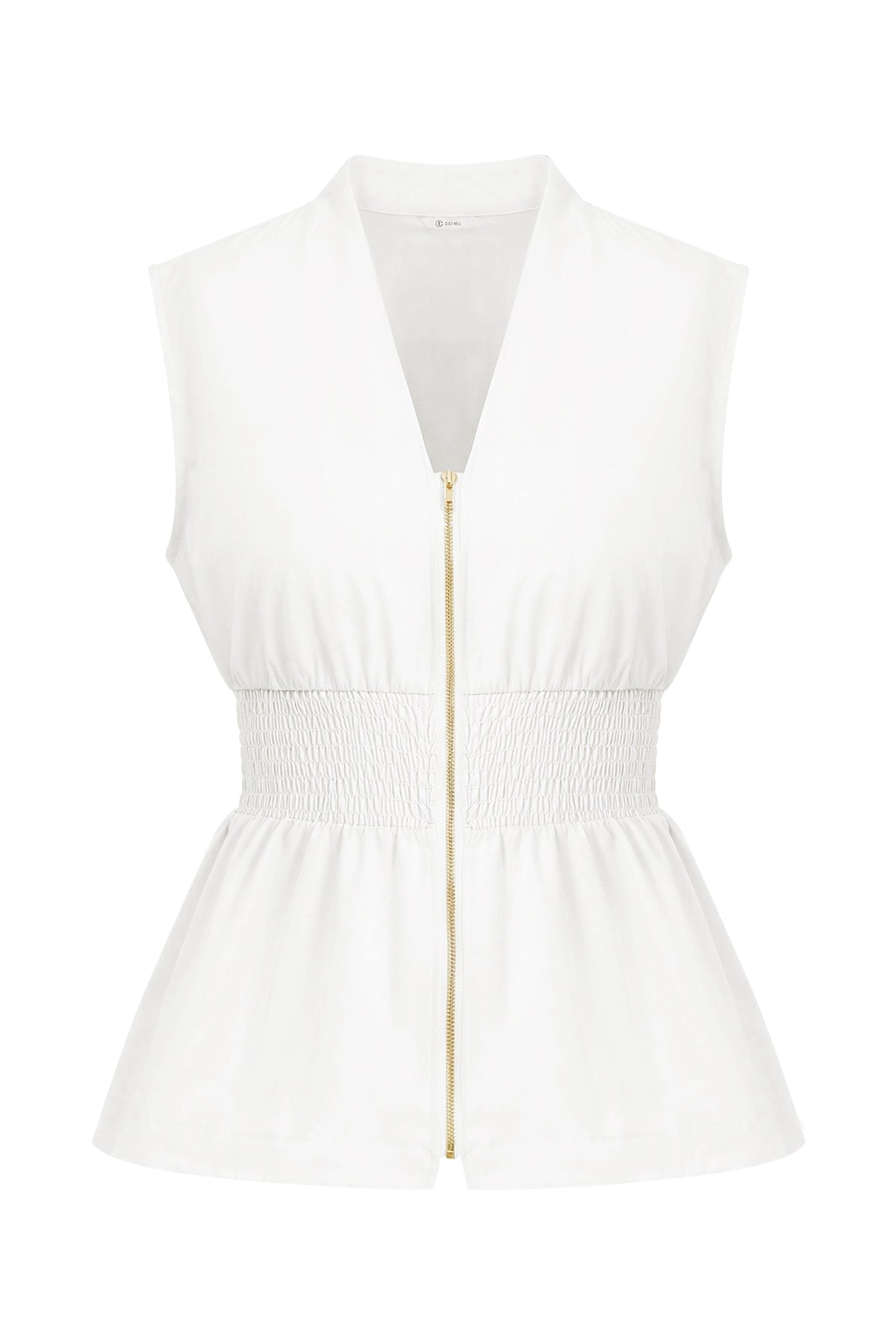 Womens White Summer V Neck Tank Tops | CicyBell