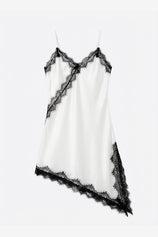 Womens White Satin Lace Cami Tops | CicyBell