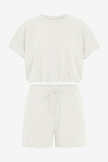 Womens White Summer 2 Piece Short Sets | CicyBell