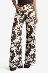 Womens White&black Wide Leg Jeans | CicyBell