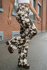 Womens White&black Wide Leg Jeans | CicyBell