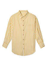 Cicy Bell Womens Yellow Striped Shirts