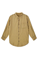 Womens Yellow Black Striped Shirts | CicyBell