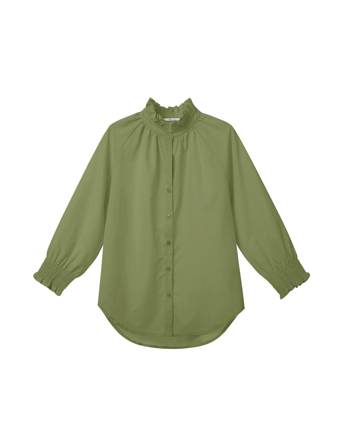 CicyBellWomensArmyGreenButtonDownShirts1-5.webp