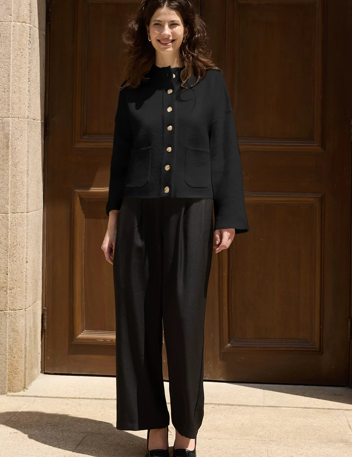 CicyBellWomensBlackCardigansH5N9073.webp
