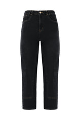Cicy Bell Womens Black Straight Leg Jeans