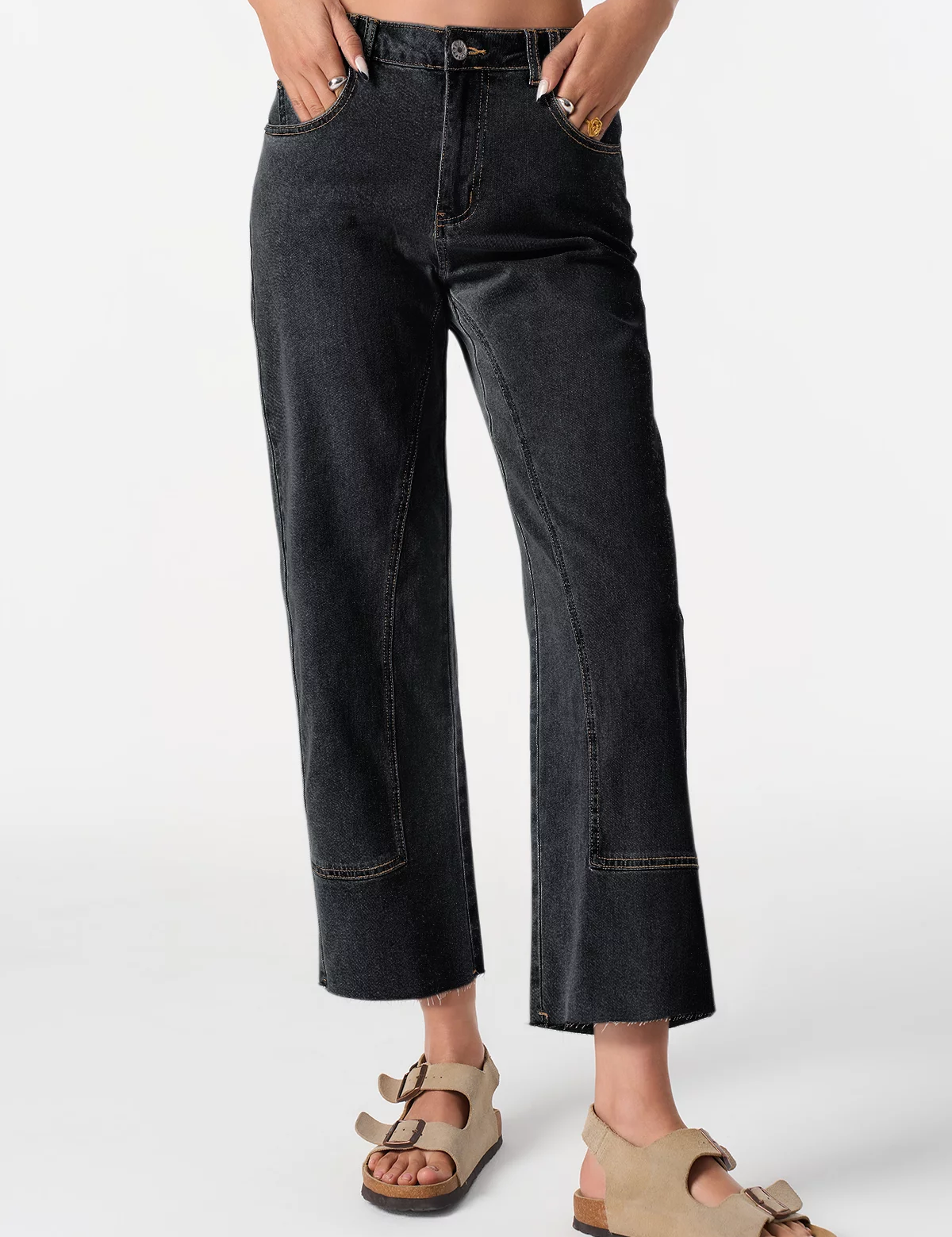 CicyBellWomensBlackJeansH5N8542.webp
