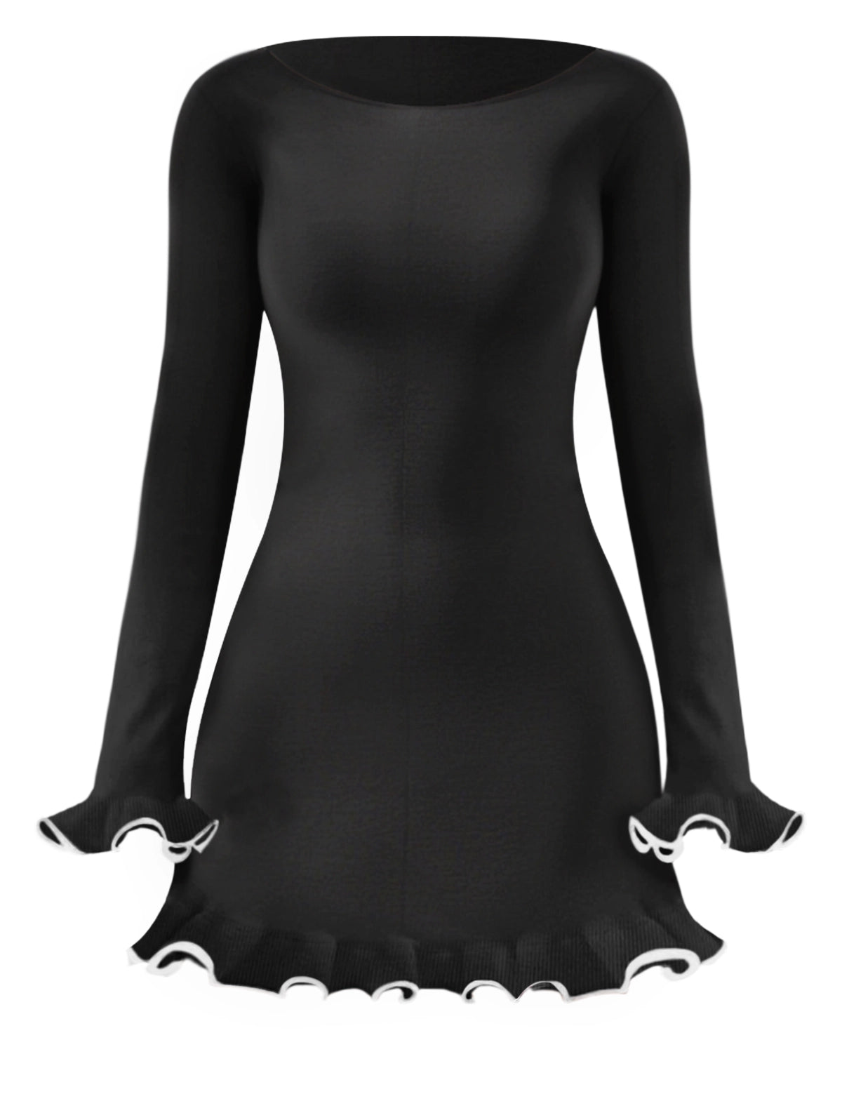 CicyBellWomensBlackRuffleMiniDress5.webp