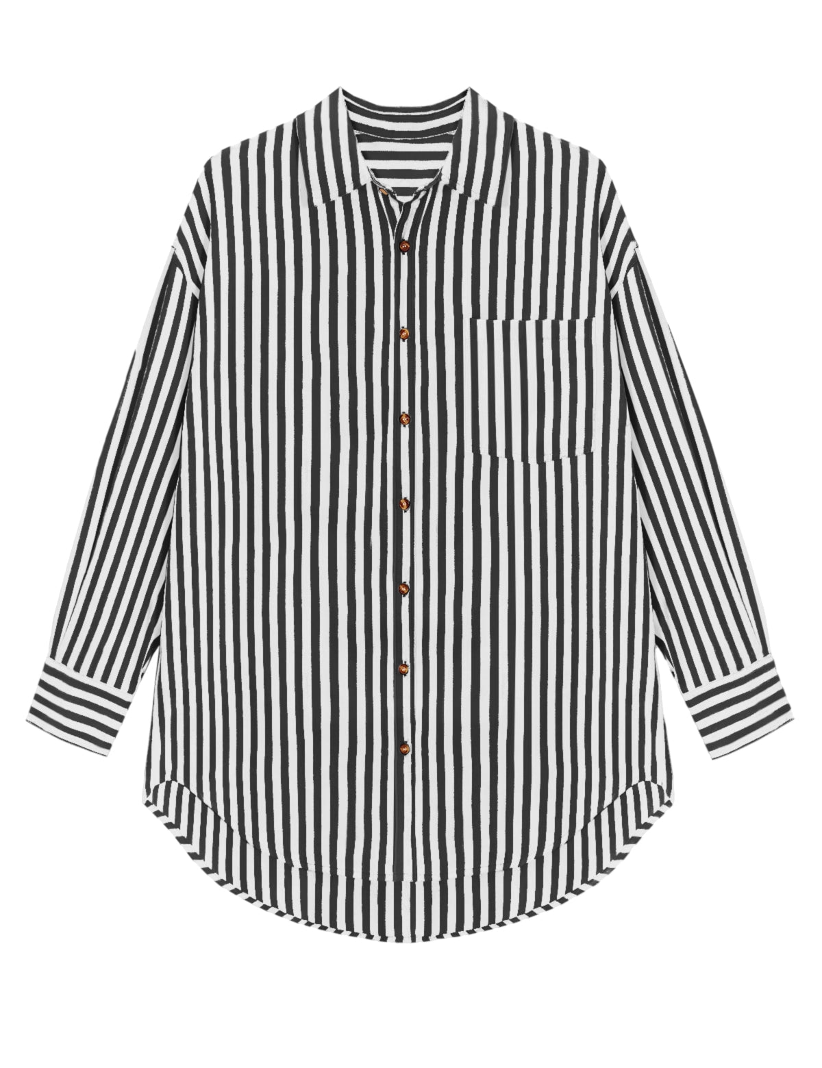 CicyBellWomensBlackStripedShirtsH5N8041.webp