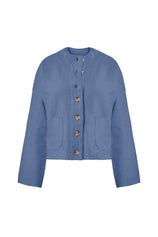 Cicy Bell Womens Blue Cardigans