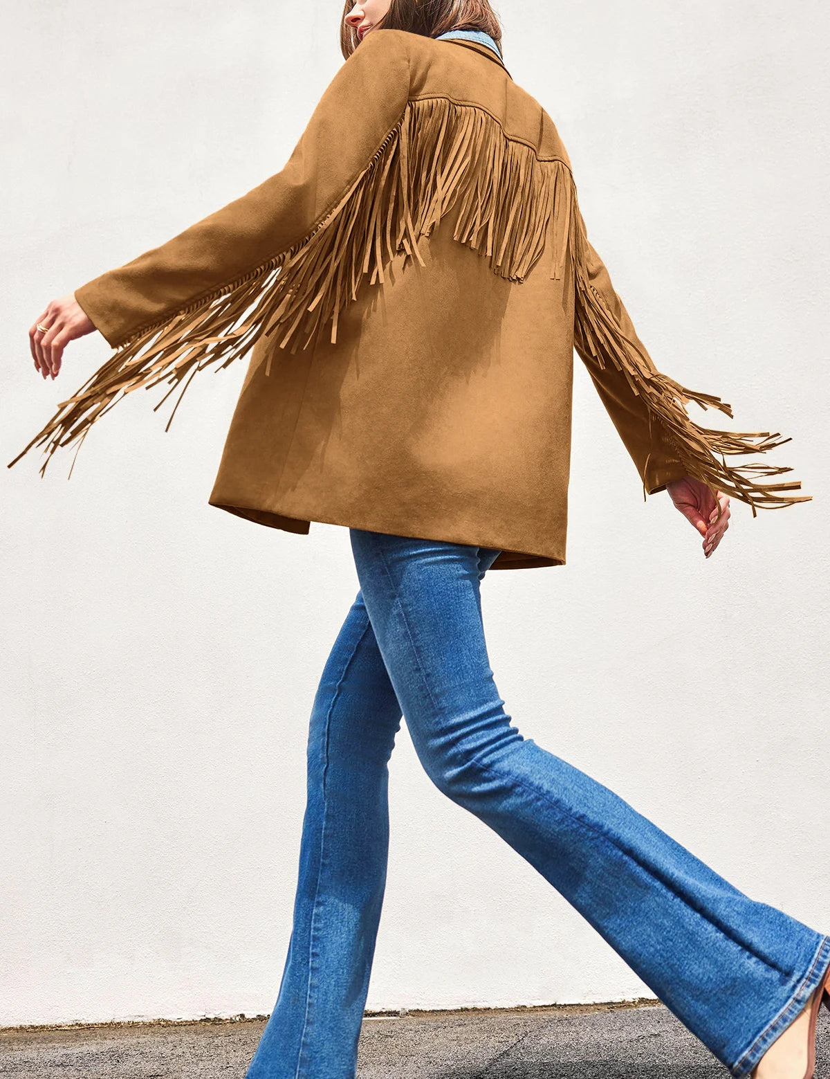 CicyBellWomensBrownFringeJacketRT82254.webp