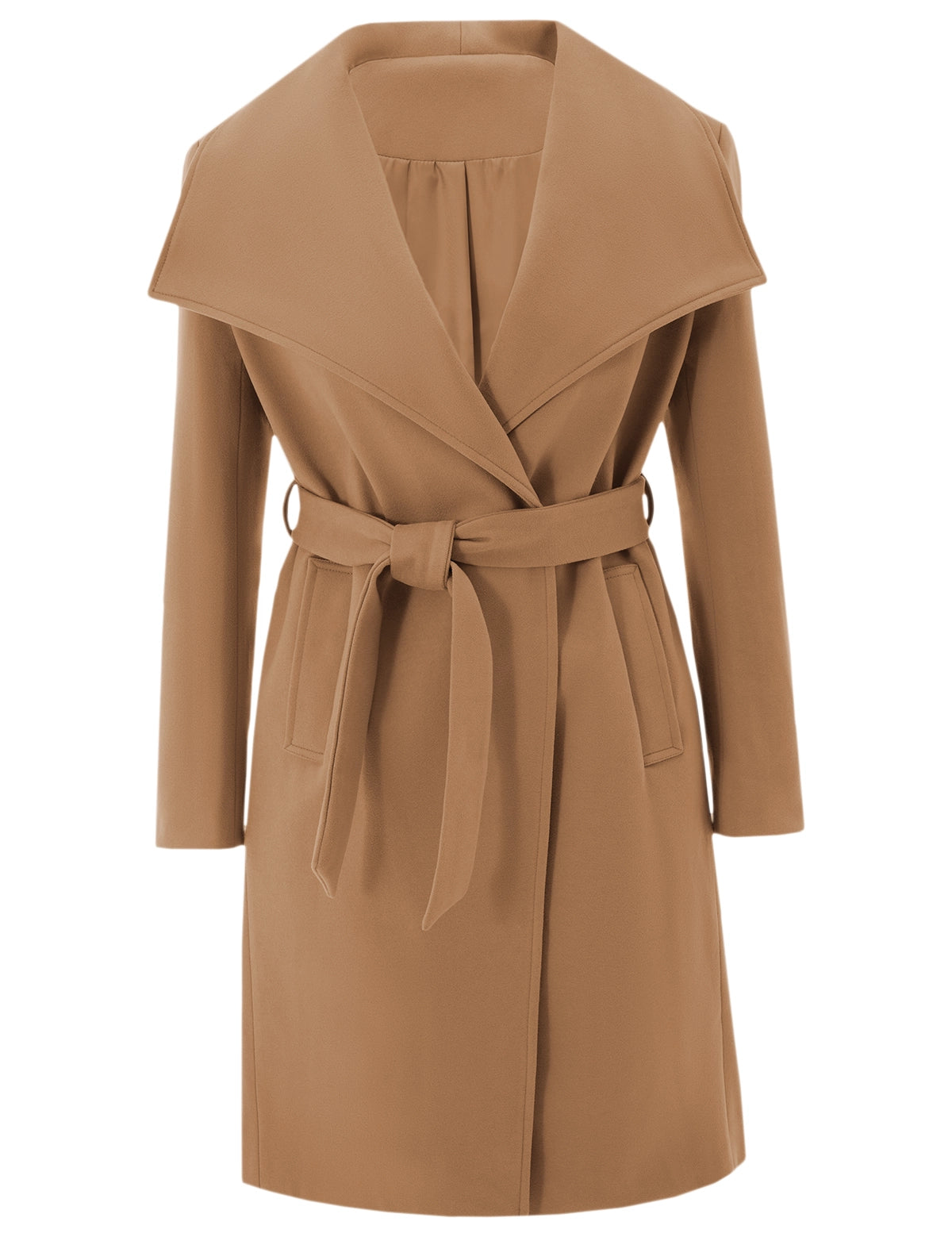 CicyBellWomensBrownPeaCoatM9J3745.webp