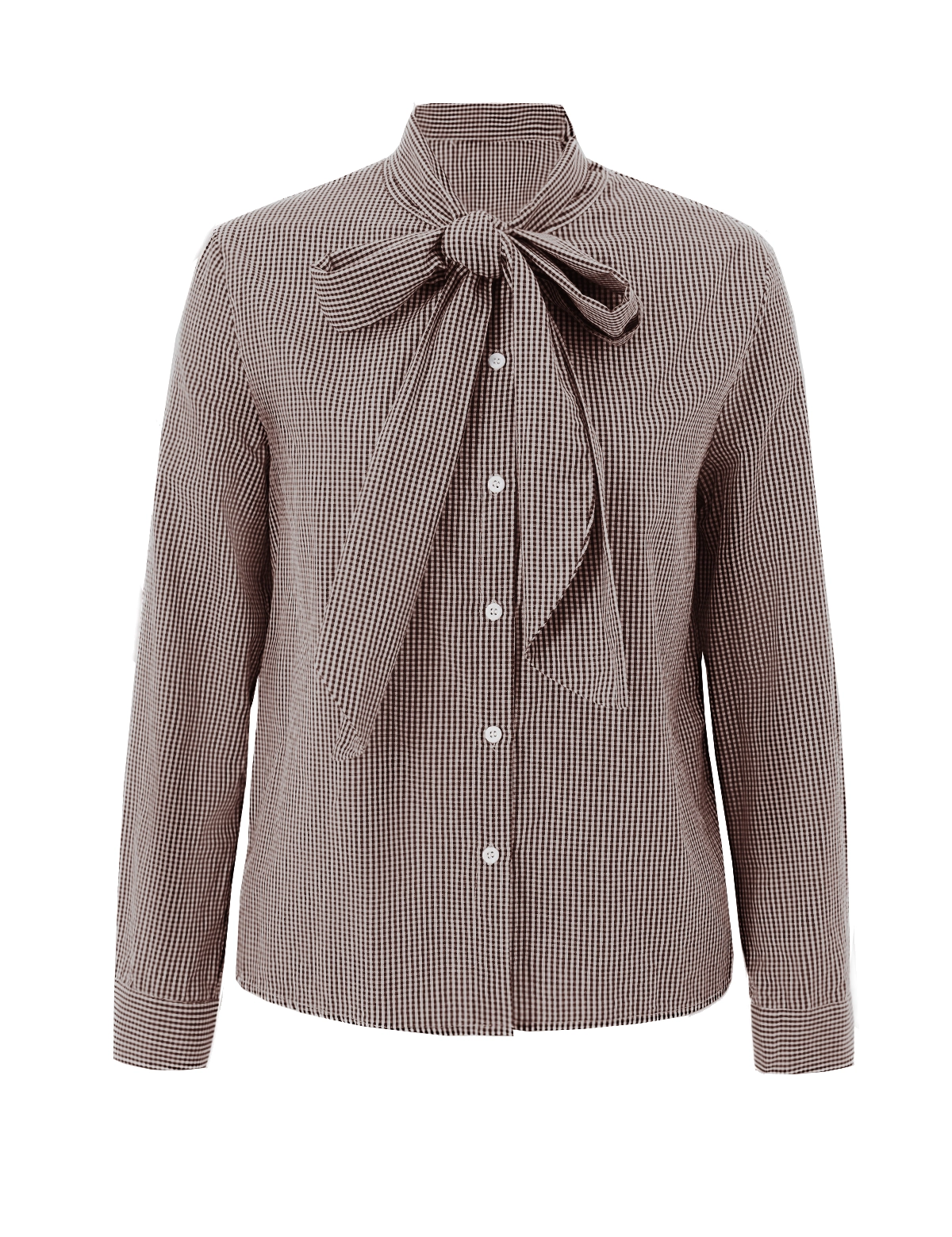 CicyBellWomensBrownPlaidShirtsRT82355.webp
