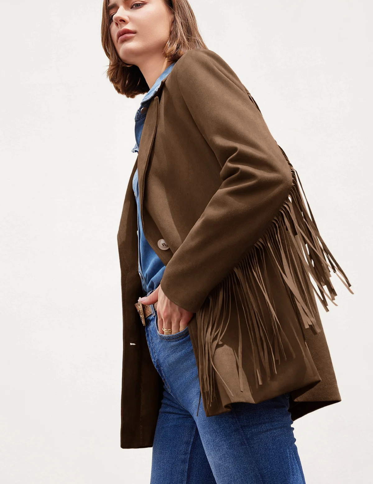 CicyBellWomensDarkBrownFringeJacketRT82255.webp