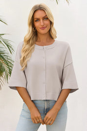 Cicy Bell Womens Khaki Cardigan Tops