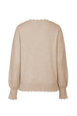 Cicy Bell Womens Khaki Pullover Tops