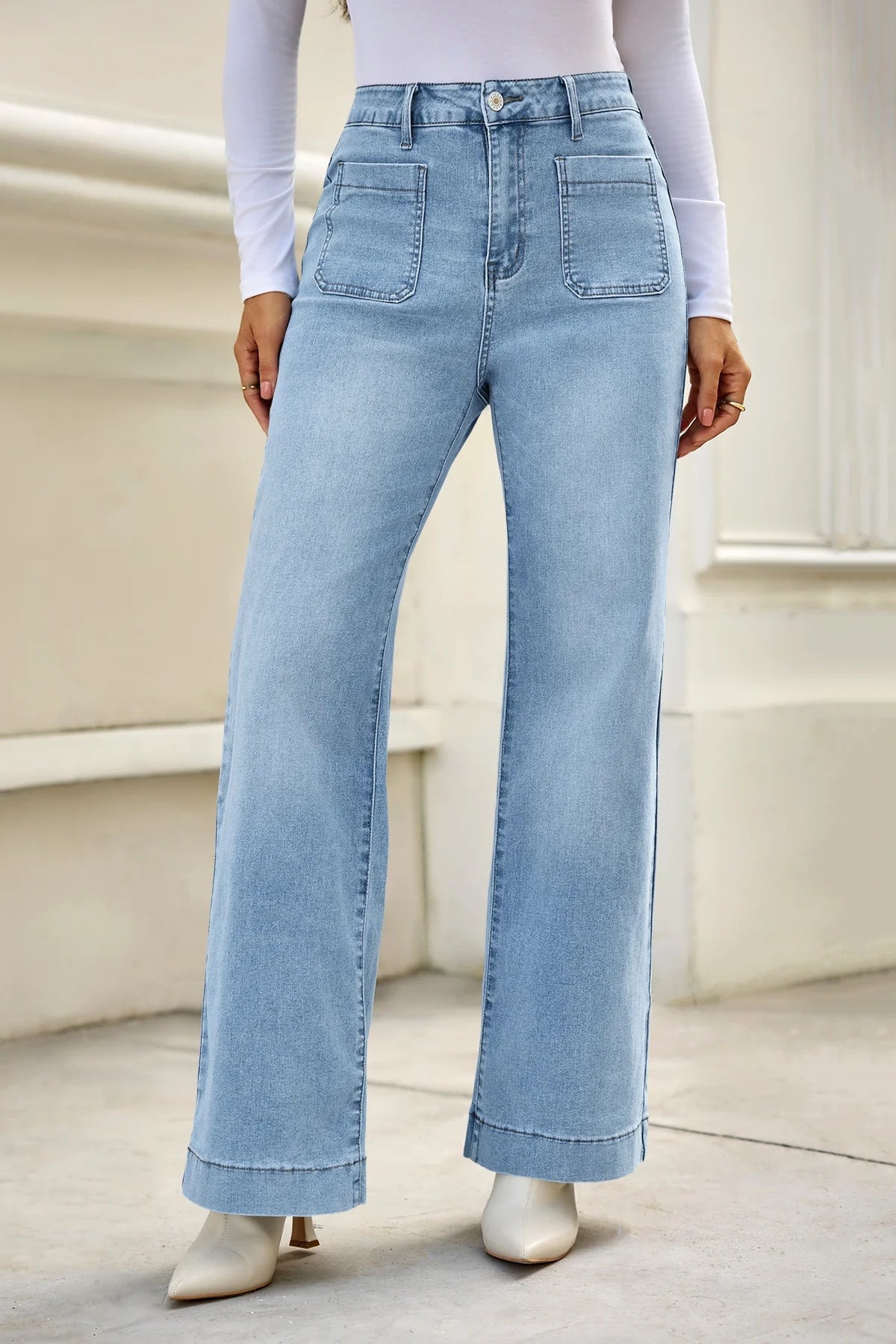 Cicy Bell Womens Light Blue Jeans