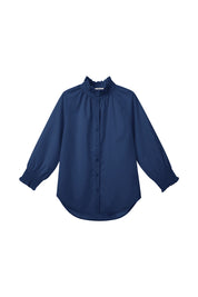 Cicy Bell Womens Navy Button Down Shirts