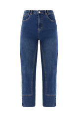 Cicy Bell Womens Navy Straight Leg Jeans