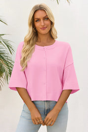 Cicy Bell Womens Pink Cardigan Tops