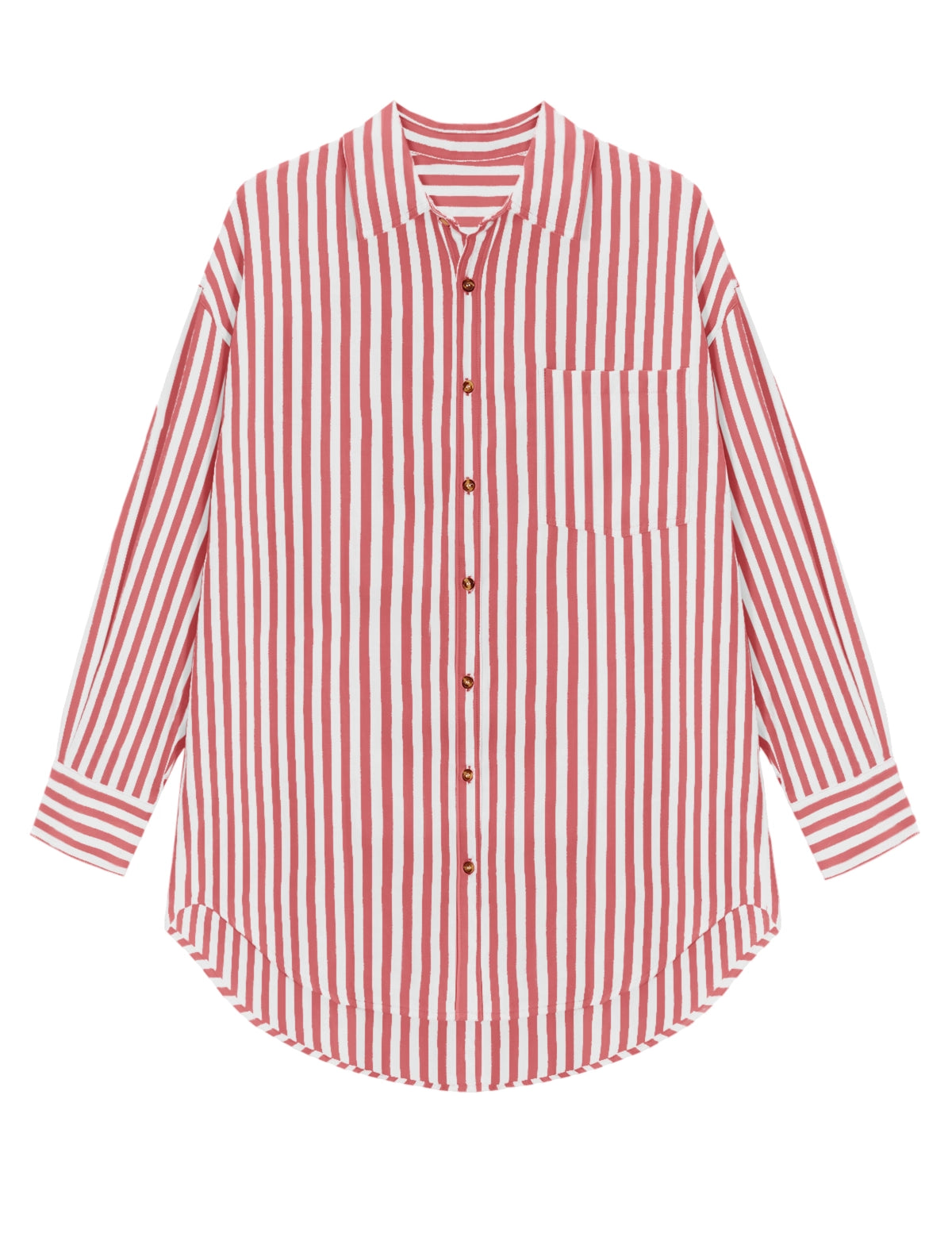 CicyBellWomensRedStripedShirtsH5N8041.webp