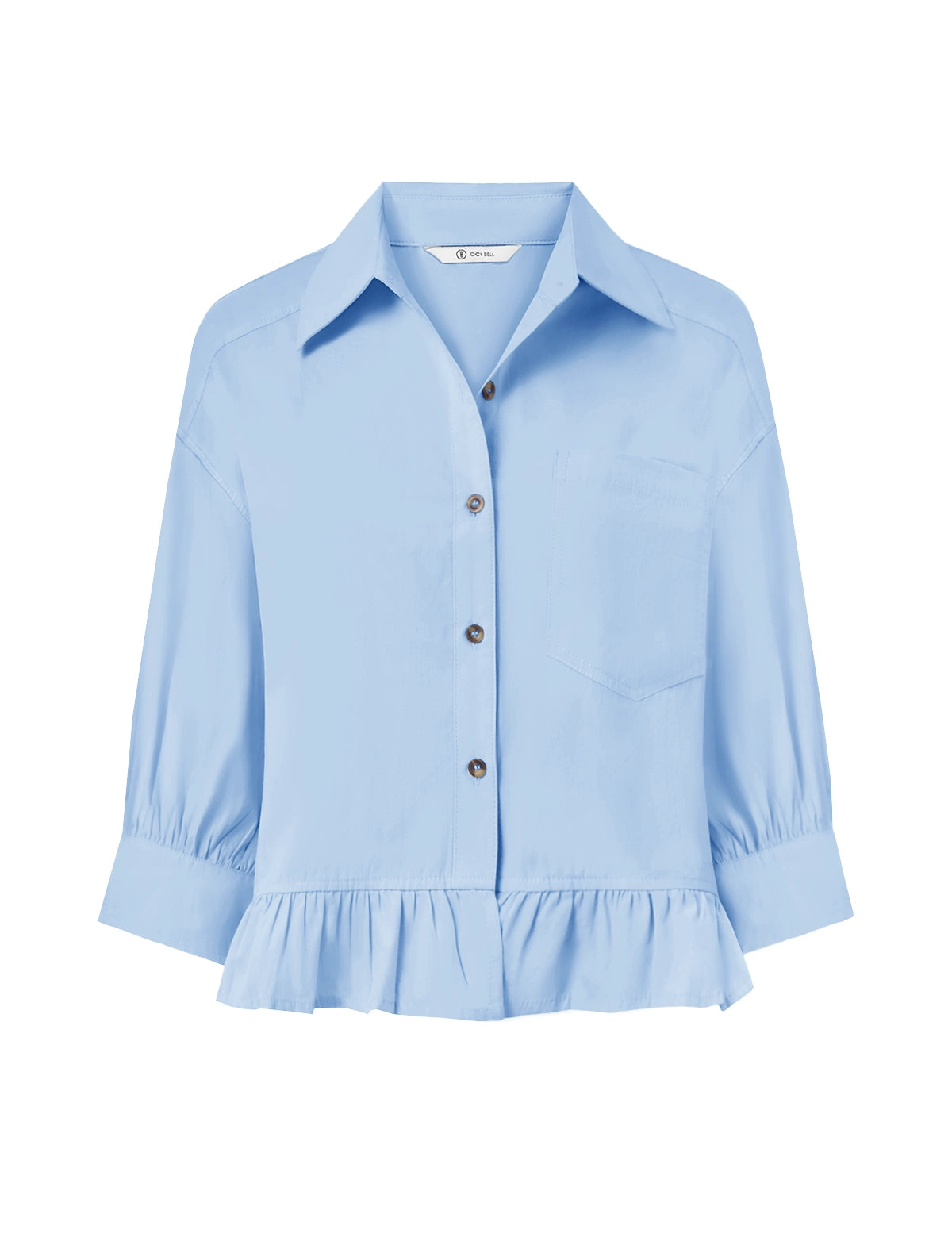 CicyBellWomensSkyBlueCroppedShirtsM5A724TL1.webp
