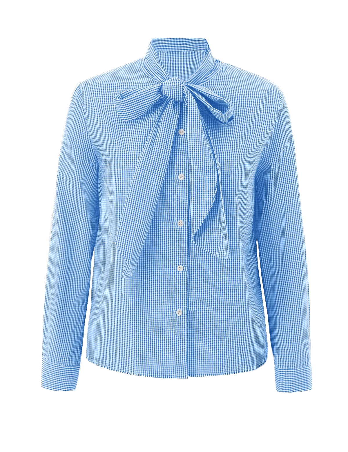 CicyBellWomensSkyBluePlaidShirtsRT82355.webp