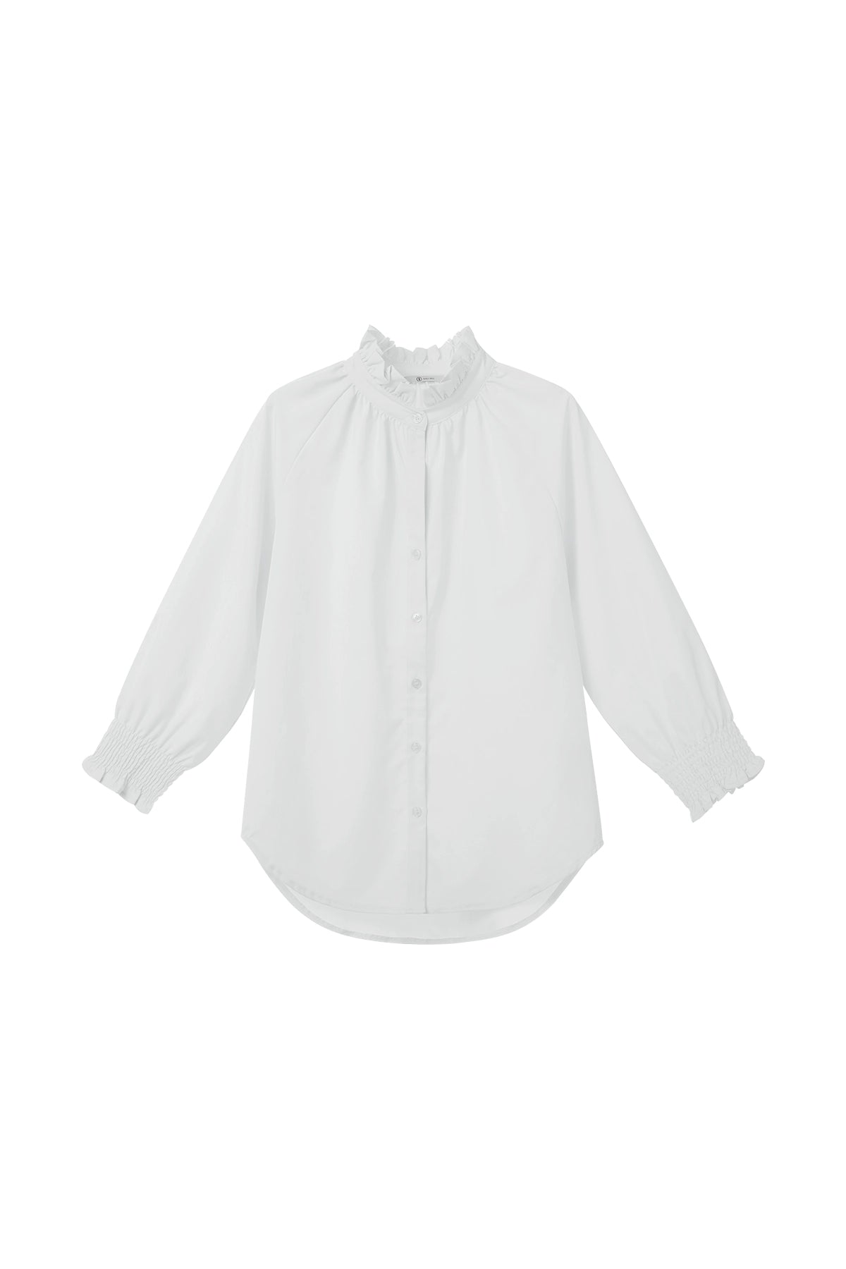 Cicy Bell Womens White Button Down Shirts
