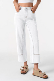 Cicy Bell Womens White Jeans
