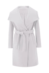 Cicy Bell Womens White Pea Coat