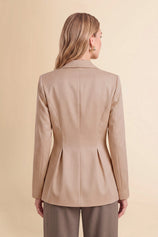Womens Khaki Business Casual Suit Jackets  | CicyBell